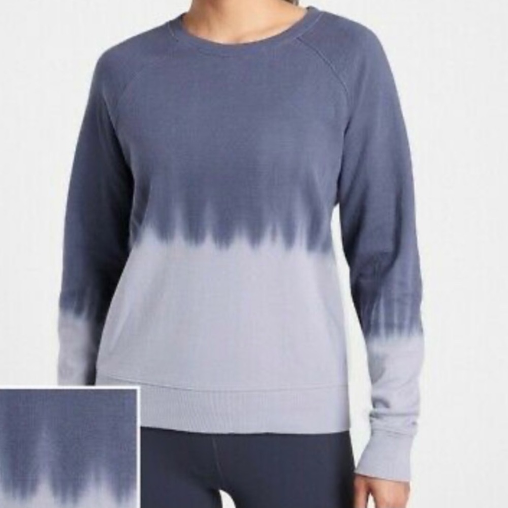 Athleta Sundown Dip Dye Sweatshirt NWT